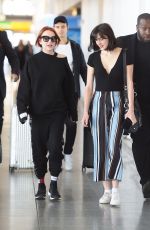 LINDSAY and ALI LOHAN at JFK Airport in New York 04/23/2018