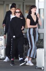 LINDSAY and ALI LOHAN at JFK Airport in New York 04/23/2018