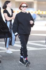 LINDSAY and ALI LOHAN at JFK Airport in New York 04/23/2018