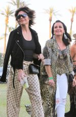 LISA RINNA and KYLE RICHARDS at 2018 Coachella Valley Music and Arts Festival 04/14/2018