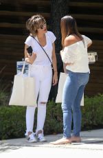 LISA RINNA in Ripped Jeans Out in Beverly Hills 04/10/2018