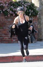 LISA RINNA Leaves Yoga Class in Studio City 04/08/2018