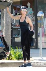 LISA RINNA Leaves Yoga Class in Studio City 04/08/2018