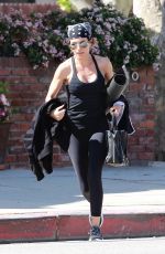 LISA RINNA Leaves Yoga Class in Studio City 04/08/2018