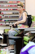 LORI LAUGHLIN at a Nail Salon in Beverly Hills 04/24/2018
