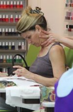 LORI LAUGHLIN at a Nail Salon in Beverly Hills 04/24/2018