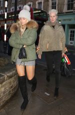 LOTTIE MOSS and Her Mother Inger Leaves Gola Restaurant in London 04/04/2018