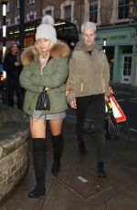 LOTTIE MOSS and Her Mother Inger Leaves Gola Restaurant in London 04/04/2018