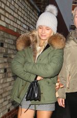LOTTIE MOSS and Her Mother Inger Leaves Gola Restaurant in London 04/04/2018