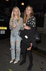 LOTTIE MOSS, EMILY BLACKWELL, SOPHIE BABBOO and FRANKIE GAFF at Bluebird Restaurant in London 04/03/2018