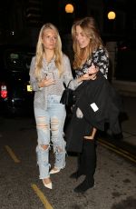 LOTTIE MOSS, EMILY BLACKWELL, SOPHIE BABBOO and FRANKIE GAFF at Bluebird Restaurant in London 04/03/2018