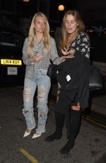 LOTTIE MOSS, EMILY BLACKWELL, SOPHIE BABBOO and FRANKIE GAFF at Bluebird Restaurant in London 04/03/2018