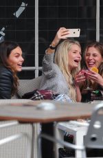 LOTTIE MOSS, EMILY BLACKWELL, SOPHIE BABBOO and FRANKIE GAFF at Bluebird Restaurant in London 04/03/2018