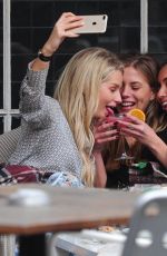 LOTTIE MOSS, EMILY BLACKWELL, SOPHIE BABBOO and FRANKIE GAFF at Bluebird Restaurant in London 04/03/2018