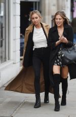 LOTTIE MOSS, EMILY BLACKWELL, SOPHIE BABBOO and FRANKIE GAFF at Bluebird Restaurant in London 04/03/2018