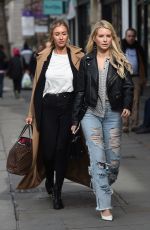 LOTTIE MOSS, EMILY BLACKWELL, SOPHIE BABBOO and FRANKIE GAFF at Bluebird Restaurant in London 04/03/2018