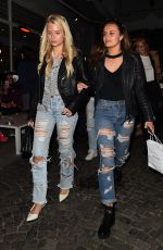 LOTTIE MOSS, EMILY BLACKWELL, SOPHIE BABBOO and FRANKIE GAFF at Bluebird Restaurant in London 04/03/2018