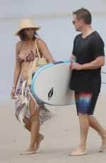 LUCIANA BARROSO in Bikini Top at a Beach in Byron Bay 03/29/2018