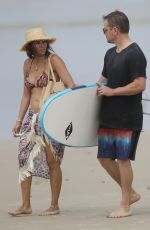 LUCIANA BARROSO in Bikini Top at a Beach in Byron Bay 03/29/2018