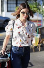 LUCY HALE Heading and Leaves a Gym in Los Angeles 04/03/2018