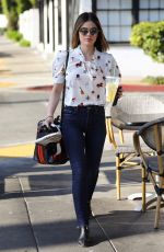 LUCY HALE Heading and Leaves a Gym in Los Angeles 04/03/2018