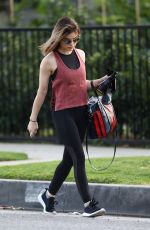 LUCY HALE Heading and Leaves a Gym in Los Angeles 04/03/2018