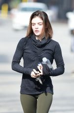 LUCY HALE Heading to a Gym in Los Angeles 04/04/2018