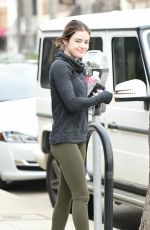 LUCY HALE Heading to a Gym in Los Angeles 04/04/2018