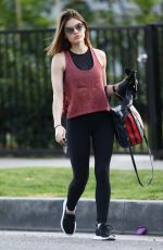 LUCY HALE Heading to a Workout in Los Angeles 04/03/2018