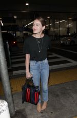 LUCY HALE in Jeans at LAX Airport in Los Angeles 04/19/2018