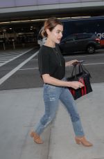 LUCY HALE in Jeans at LAX Airport in Los Angeles 04/19/2018
