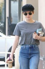 LUCY HALE in Jeans Out for Coffee in Los Angeles 04/04/2018