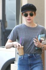LUCY HALE in Jeans Out for Coffee in Los Angeles 04/04/2018