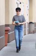LUCY HALE in Jeans Out for Coffee in Los Angeles 04/04/2018