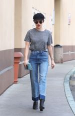 LUCY HALE in Jeans Out for Coffee in Los Angeles 04/04/2018