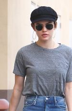 LUCY HALE in Jeans Out for Coffee in Los Angeles 04/04/2018