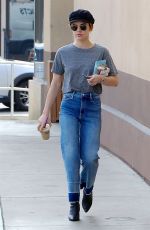 LUCY HALE in Jeans Out for Coffee in Los Angeles 04/04/2018