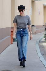 LUCY HALE in Jeans Out for Coffee in Los Angeles 04/04/2018