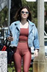 LUCY HALE Leaves Morning Workout at a Gym in Los Angeles 04/03/2018