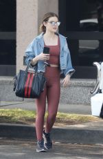 LUCY HALE Leaves Morning Workout at a Gym in Los Angeles 04/03/2018