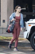 LUCY HALE Leaves Morning Workout at a Gym in Los Angeles 04/03/2018