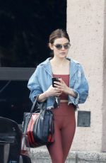 LUCY HALE Leaves Morning Workout at a Gym in Los Angeles 04/03/2018