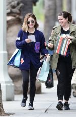 LUCY HALE Out Shopping in Los Angeles 04/07/2018