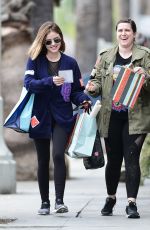 LUCY HALE Out Shopping in Los Angeles 04/07/2018