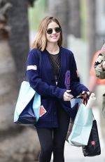 LUCY HALE Out Shopping in Los Angeles 04/07/2018