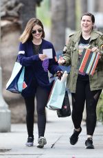 LUCY HALE Out Shopping in Los Angeles 04/07/2018
