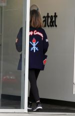 LUCY HALE Shopping at AT&T Store in Los Angeles 04/07/2018