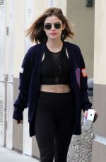 LUCY HALE Shopping at AT&T Store in Los Angeles 04/07/2018