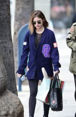 LUCY HALE Shopping at AT&T Store in Los Angeles 04/07/2018
