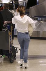 LUCY HALE with Her Dog at LAX Airport in Los Angeles 04/02/2018